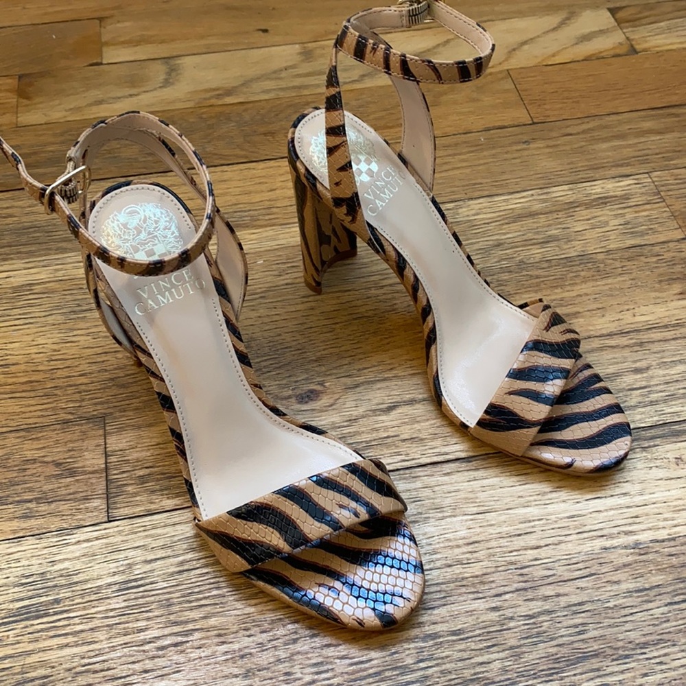 Vince Camuto animal print heeled sandal